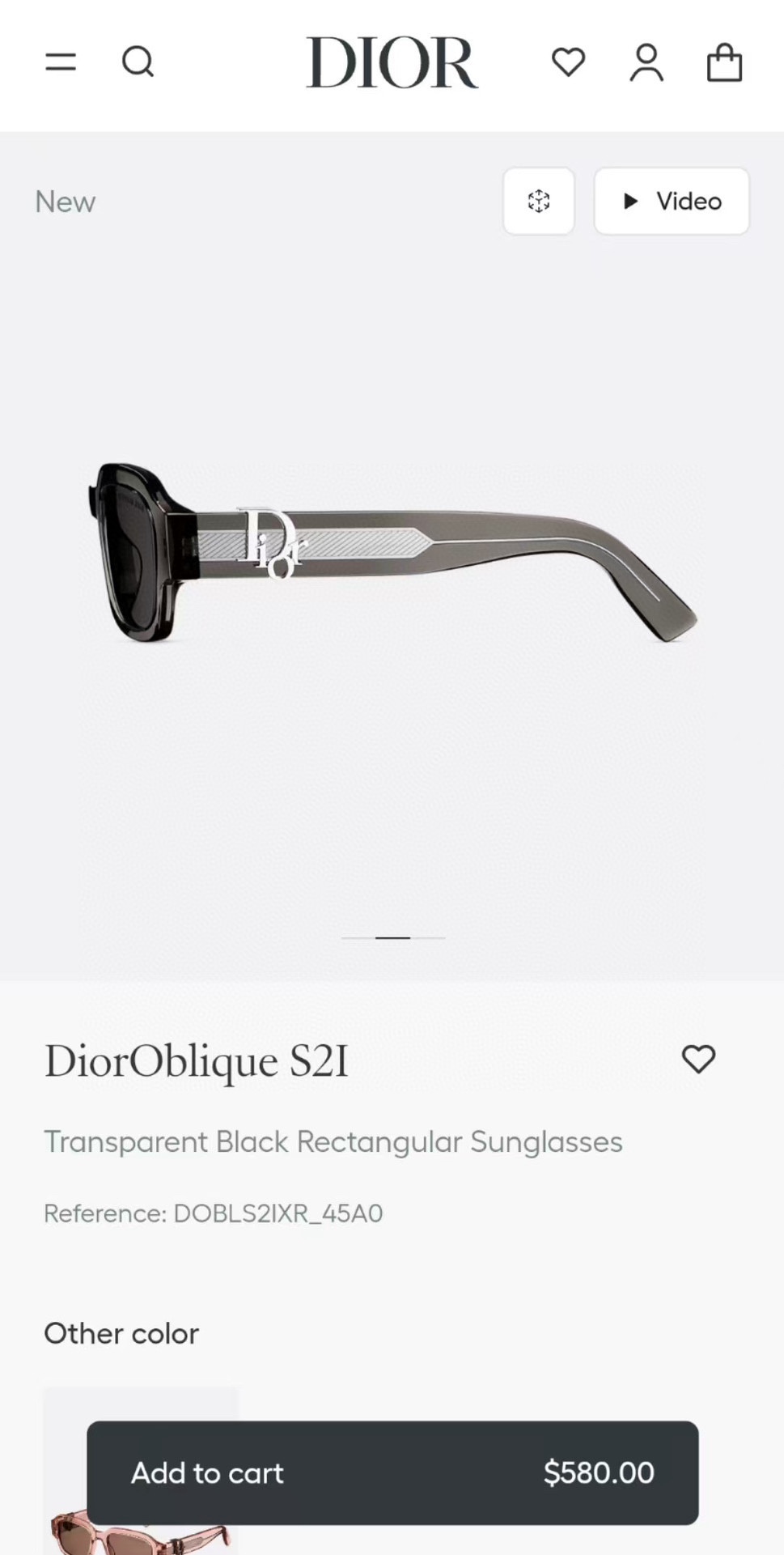  ‼️ 官网图 DIOR
MODEL：DiorOblique  S2I
SIZE：52口21-145