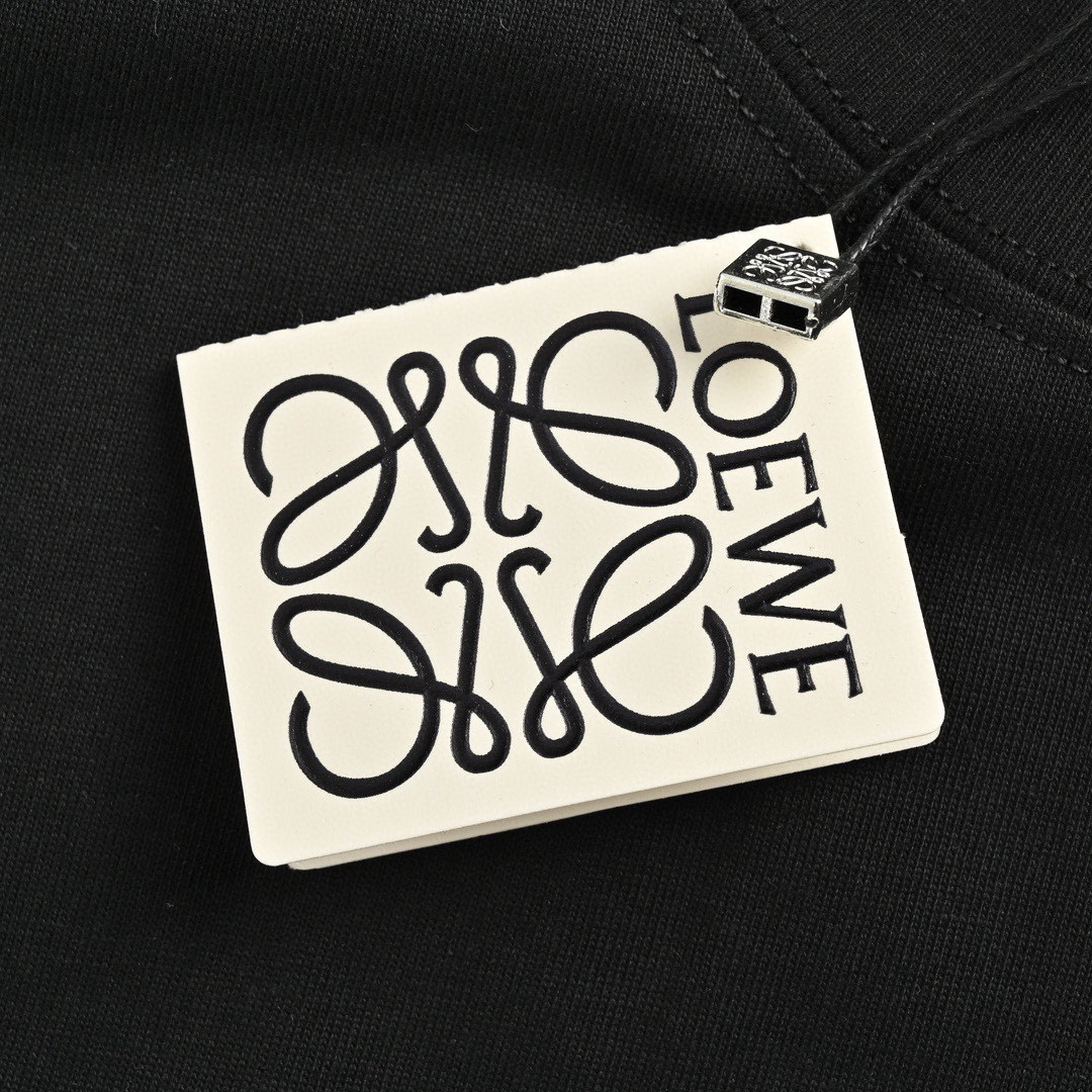 罗意威/Loewe 夏季新款 错位logo拼色刺绣刺绣圆领短袖T恤