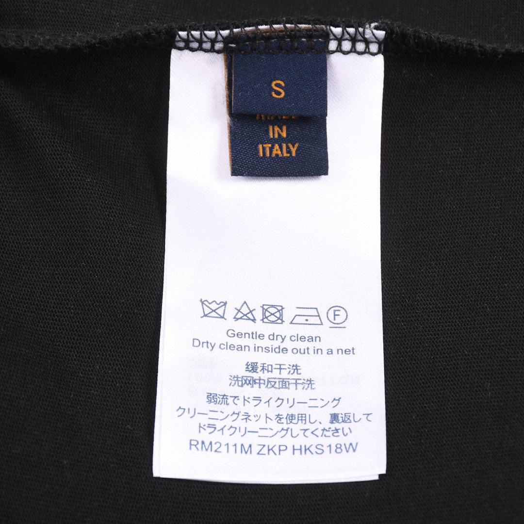 路易威登/Louis Vuitton 夏季新款 锻炼火燃烧印花圆领短袖T恤