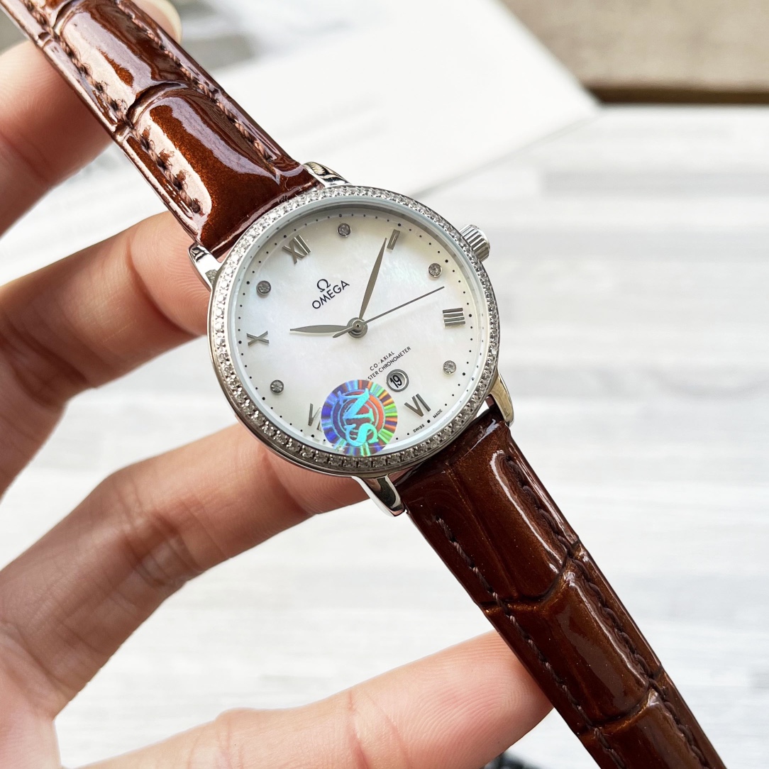 NO:148665,Platinum steel belt, diamond ring, Omega-OMEGA Women's watch imported quartz movement, 316L stainless steel case, diameter 34mm thick 8mm, this watch is loved by women, and the four seasons of clothes are matched to show elegance [Rose] reflects their unique personality and charming style on different occasions, omega19860909白金钢带 钻圈 欧米茄-OMEGA  女士腕表进口石英机芯 316L精钢表壳 直径34mm厚8mm该款腕表备受女性喜爱,四季衣服搭配,尽显优雅[玫瑰]在不同的场合映耀着她们各自的独特个性与迷人风华,,omega,Watch