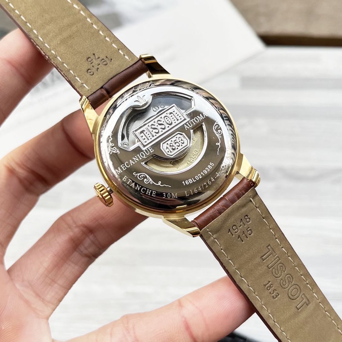 Luxury Blanche 1155 Wristwatch: Gold Steel, Mechanical Core, Sapphire Glass, High Tastes - 图片 8