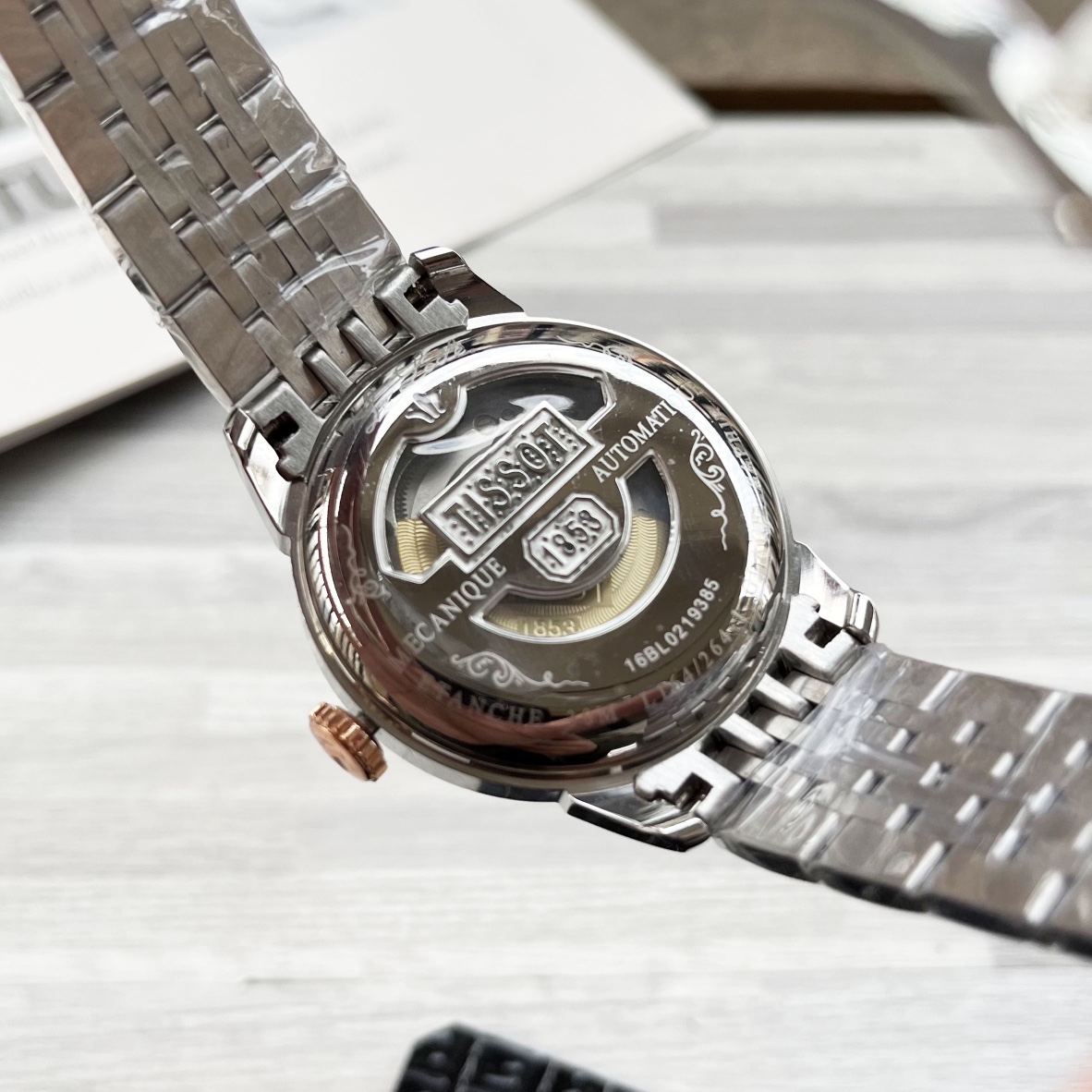 Luxury Blanche 1155 Gold Steel Wristwatch with Unique Design and Mechanical Core - 图片 8