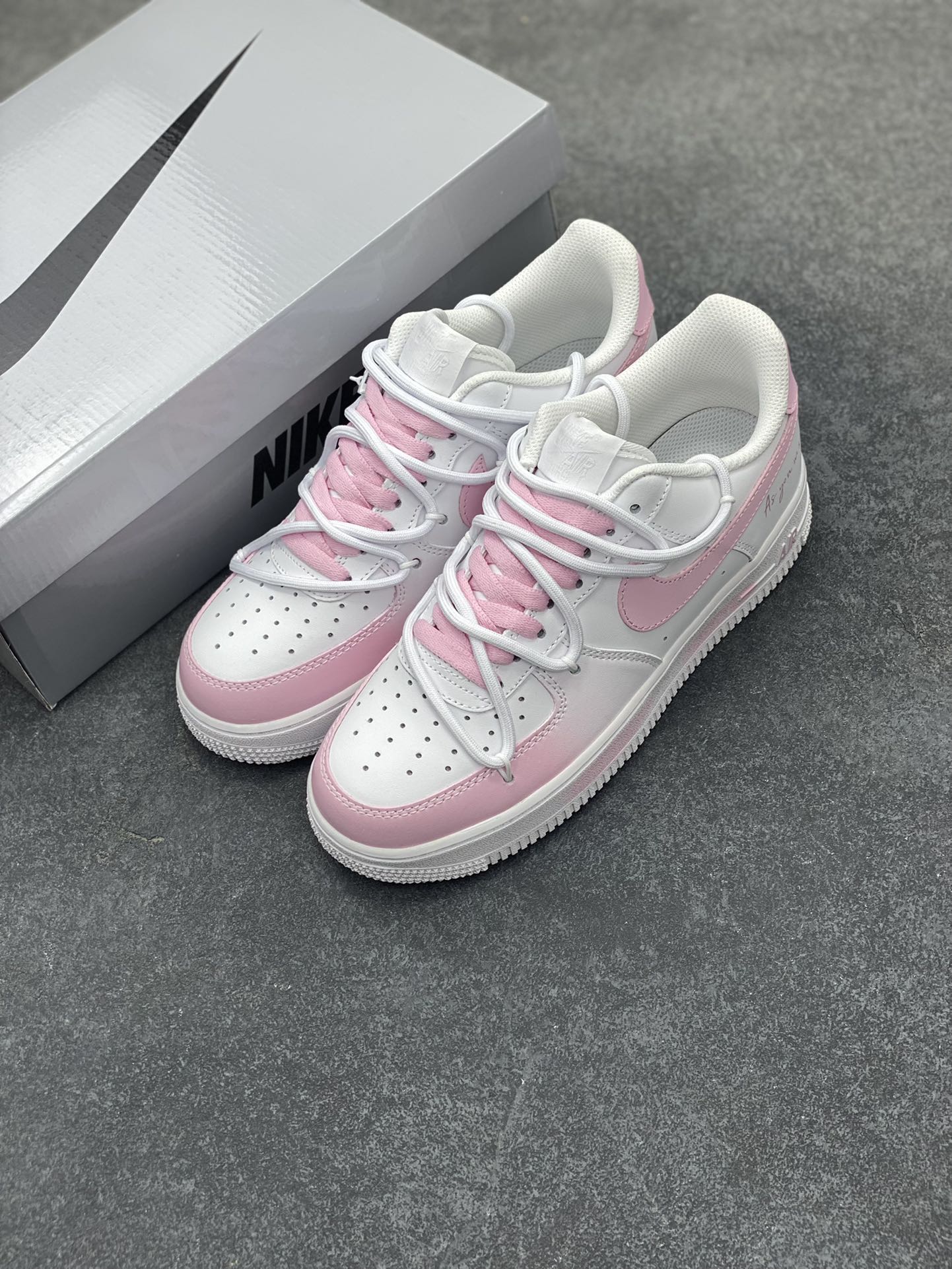 图片[8]-Nike Air Force 1 Low’07 海桃潮汐 空军一号绑带低帮休闲板鞋 定制皮料 定制鞋盒 配件齐全 原楦原纸板 纯正空军版型 内置全掌气垫 货号：CQ2288-802 尺码：36 36.5 37.5 38 38.5 39 40 40.5 41 42 42.5 43 44 44.5 45-选品中心