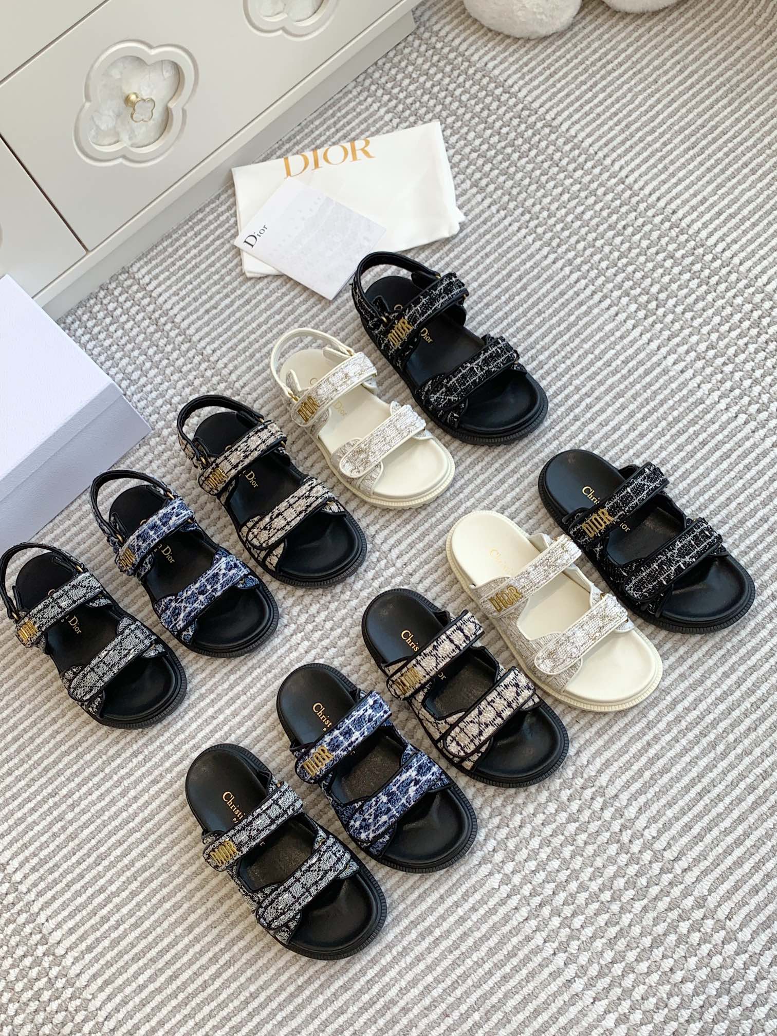 NO:222595,25 new color·Dior Velcro sandals/slippers·35-42, slippers sandals, dior, sandals, slippers1986090925新色·Dior魔术贴凉鞋/拖鞋·35-42,拖鞋凉鞋,dior,sandals,slippers,Women's Shoes