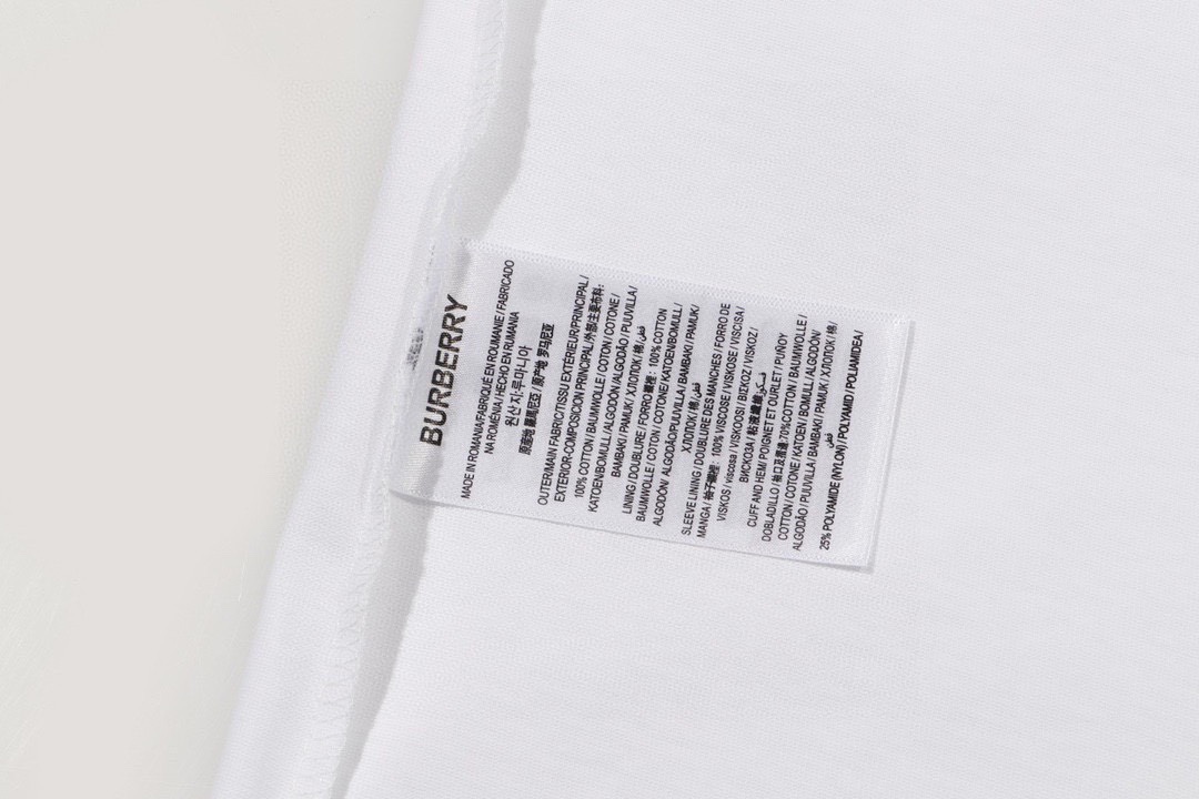 巴宝莉/Burberry 夏季新款 伦敦限定字母logo圆领短袖T恤