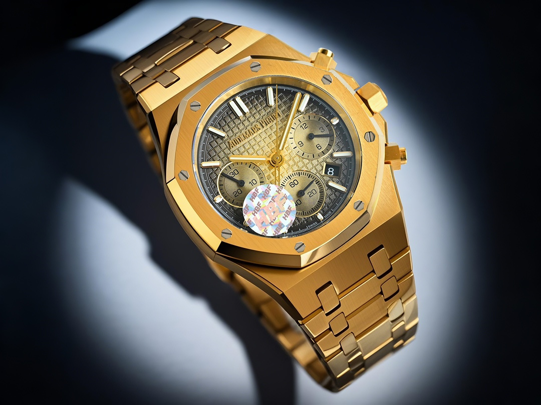 NO:148944,Platinum HBF Factory Audemars Piguet is the most important version of the market (original model opening, one to one original replica, making it the thinnest and best, and avoiding fake at a glance) Audemars Piguet Royal Oak Series 26331ST.OO.1220ST.01 Chronograph!  1 It adopts a 7750 chronograph movement that is the same as the genuine product (6-character small seconds)!  The 2316L stainless steel case shows a unique and delicate temperament after being brushed and partially polished and polished!  3 Rough and atmospheric 41mm dial, 14mm thick, full of strength!  4 Super luminous display, which can read time in any environment!  HBF took 16 months to 100% original reproduction, masterpiece, instantly sold the ordinary version of the market, welcome to taste it!  ,,audemars19860909白金 HBF Factory 爱彼 年重磅 市场最高版本（原版开模,一比一原版复刻, 做到最薄最好,杜绝一眼假） 爱彼皇家橡树系列26331ST.OO.1220ST.01 计时码表！ 1采用同正品一致（6字位小秒）7750计时机芯！ 2316L精钢表壳,通过拉丝和部分抛光打磨处理之后,展现出精致而硬气的独特气质！ 3粗犷大气的41mm表盘,14mm 厚度,劲道十足！ 4超强夜光显示,可以在任何环境下读取时间！ HBF 耗时 16 个月一比一原版复刻,匠心力作 ,秒杀市场普通版本,欢迎各位表友品鉴！,,audemars,Watch
