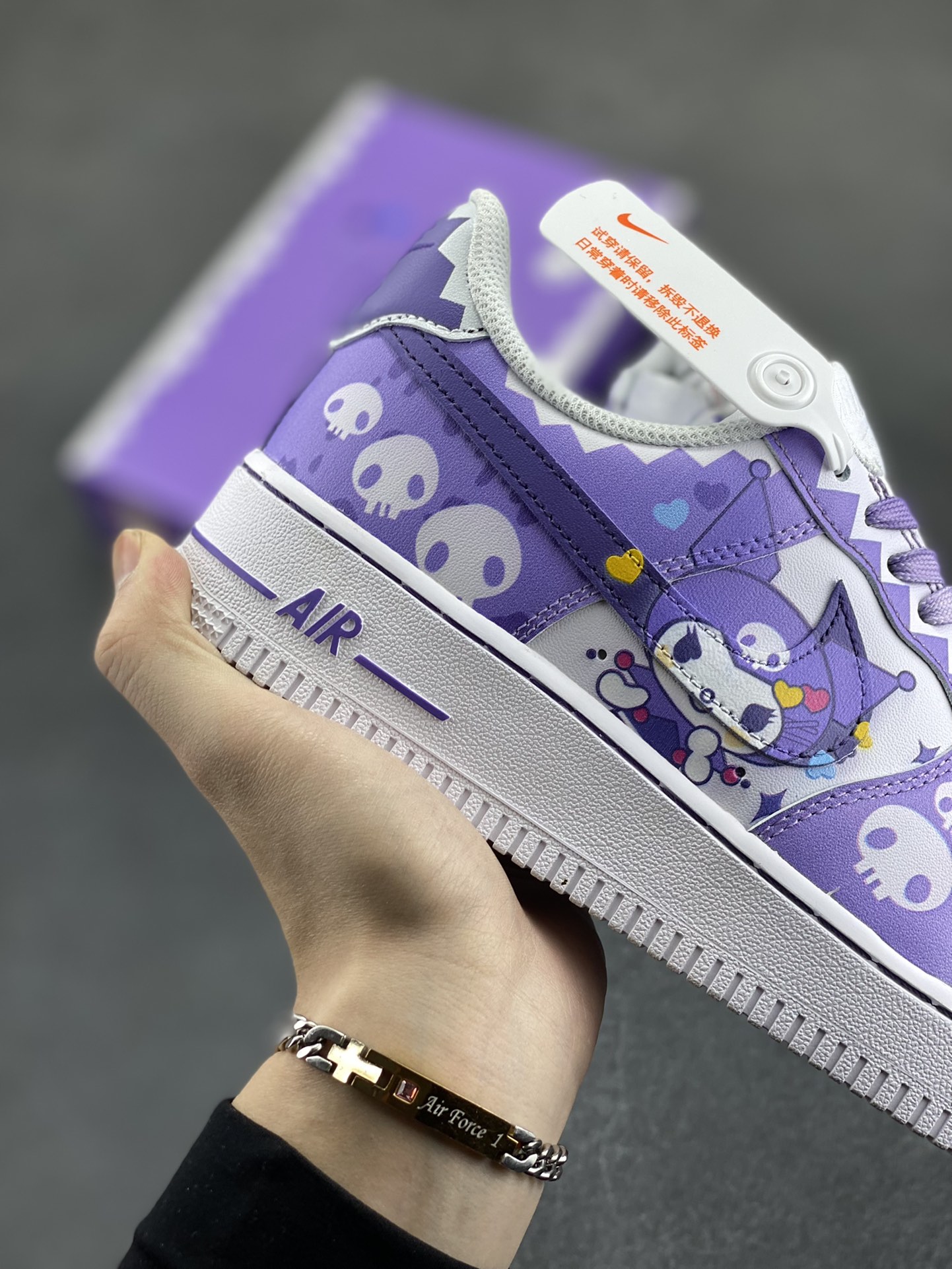 图片[6]-超限量联名  Doraemon×Nike Air Force 1 Low小巫女联名款 骷髅头空军一号 渐变白绿 低帮休闲板鞋 定制皮料 纯正空军板型 原装定制鞋盒 原楦头原纸板 内置全掌气垫 货号：CW2288-111 尺码：36 36.5 37.5 38 38.5 39 40 40.5 41 42 42.5 43 44 44.5 45-选品中心