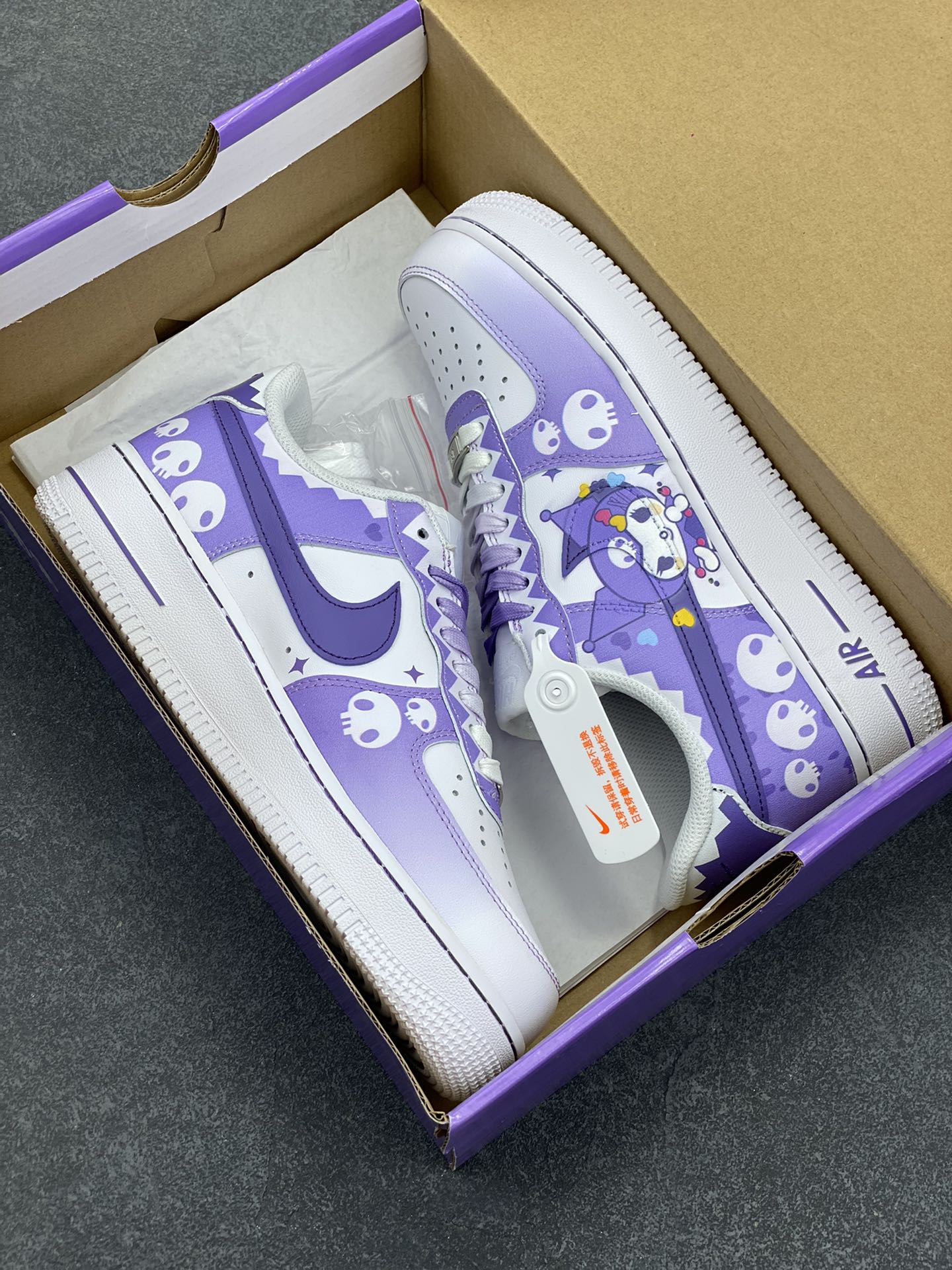 图片[9]-超限量联名  Doraemon×Nike Air Force 1 Low小巫女联名款 骷髅头空军一号 渐变白绿 低帮休闲板鞋 定制皮料 纯正空军板型 原装定制鞋盒 原楦头原纸板 内置全掌气垫 货号：CW2288-111 尺码：36 36.5 37.5 38 38.5 39 40 40.5 41 42 42.5 43 44 44.5 45-选品中心