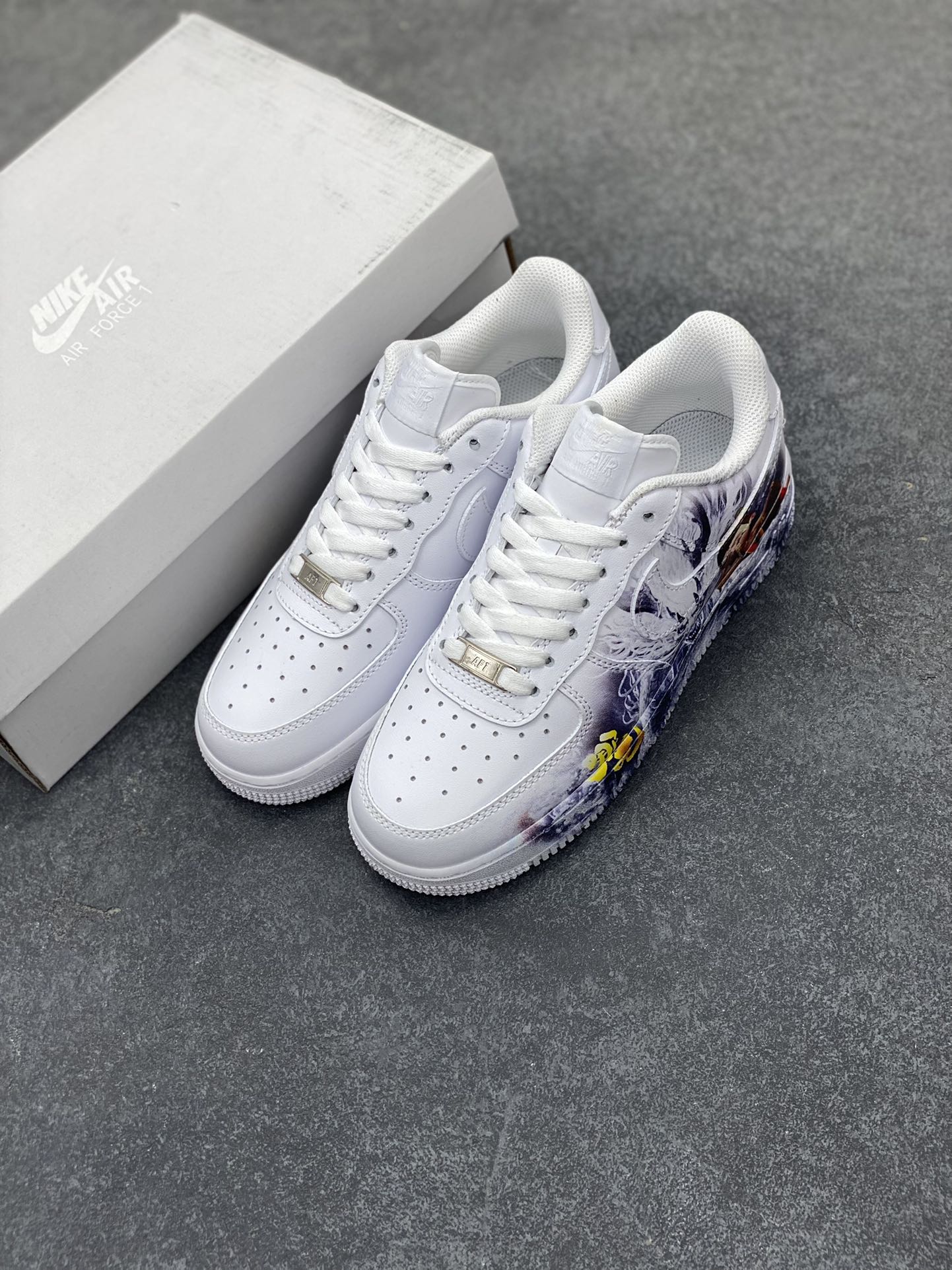 图片[8]-Air Force 1 Low 哪吒手绘涂鸦 原楦头原纸板 打造纯正空军版型 #专注外贸渠道 全掌内置蜂窝气垫 #原盒配件 原厂中底钢印、拉帮完美 货号：315123-111 尺码：36 36.5 37.5 38 38.5 39 40 40.5 41 42 42.5 43 44 44.5 45-选品中心