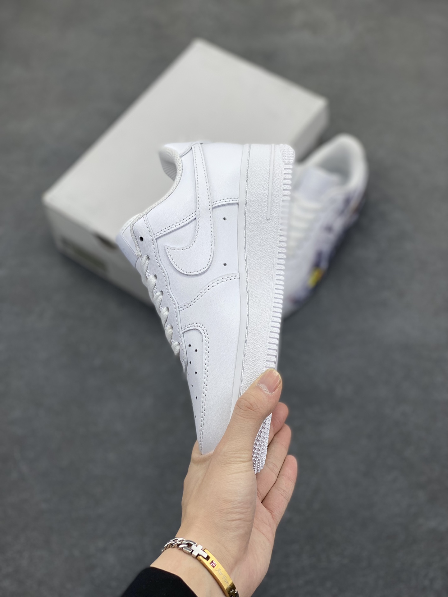 图片[3]-Air Force 1 Low 哪吒手绘涂鸦 原楦头原纸板 打造纯正空军版型 #专注外贸渠道 全掌内置蜂窝气垫 #原盒配件 原厂中底钢印、拉帮完美 货号：315123-111 尺码：36 36.5 37.5 38 38.5 39 40 40.5 41 42 42.5 43 44 44.5 45-选品中心