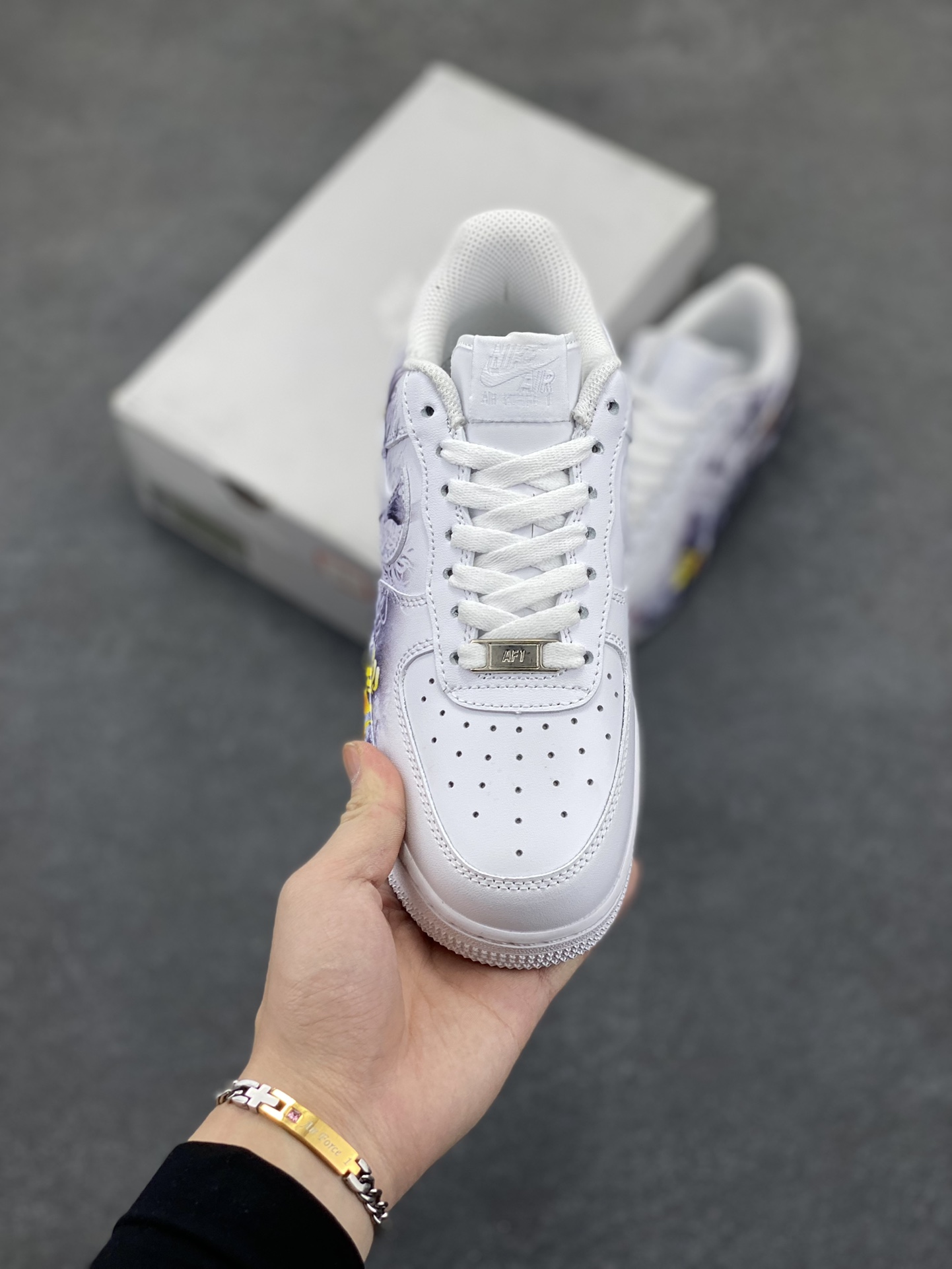 图片[2]-Air Force 1 Low 哪吒手绘涂鸦 原楦头原纸板 打造纯正空军版型 #专注外贸渠道 全掌内置蜂窝气垫 #原盒配件 原厂中底钢印、拉帮完美 货号：315123-111 尺码：36 36.5 37.5 38 38.5 39 40 40.5 41 42 42.5 43 44 44.5 45-选品中心