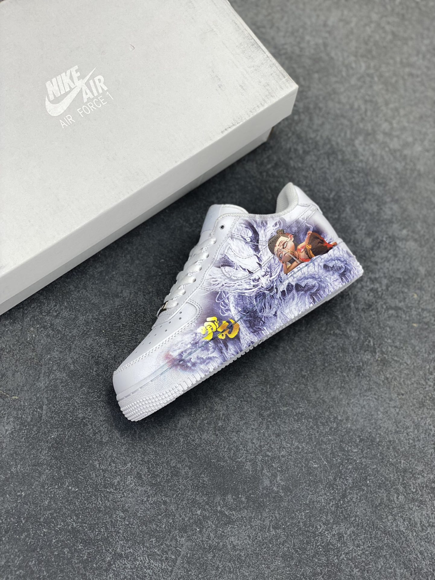 图片[7]-Air Force 1 Low 哪吒手绘涂鸦 原楦头原纸板 打造纯正空军版型 #专注外贸渠道 全掌内置蜂窝气垫 #原盒配件 原厂中底钢印、拉帮完美 货号：315123-111 尺码：36 36.5 37.5 38 38.5 39 40 40.5 41 42 42.5 43 44 44.5 45-选品中心