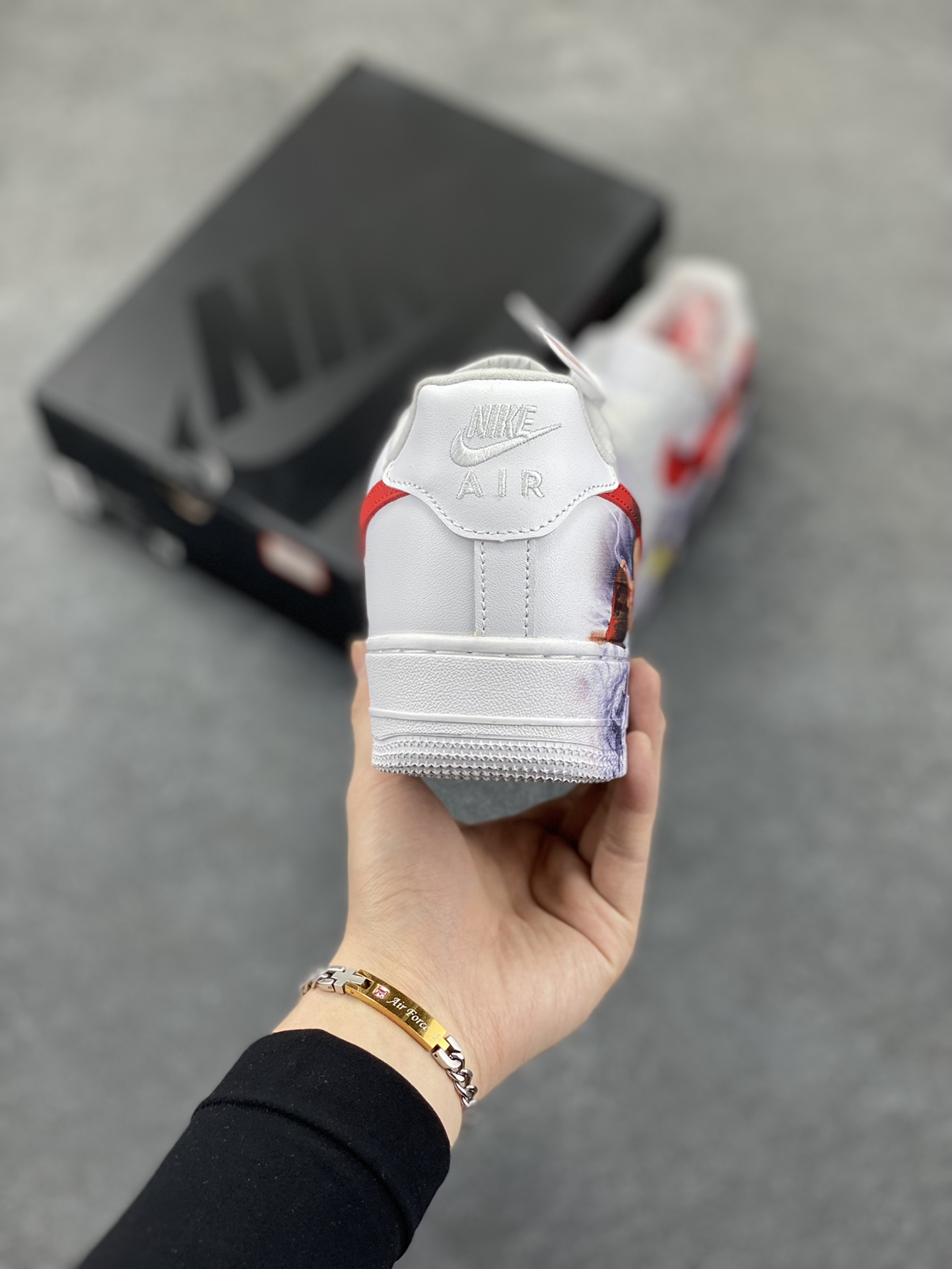 图片[4]-Air Force 1 Low 哪吒手绘涂鸦 原楦头原纸板 打造纯正空军版型 #专注外贸渠道 全掌内置蜂窝气垫 #原盒配件 原厂中底钢印、拉帮完美 货号：CU9225-101 尺码：36 36.5 37.5 38 38.5 39 40 40.5 41 42 42.5 43 44 44.5 45-选品中心