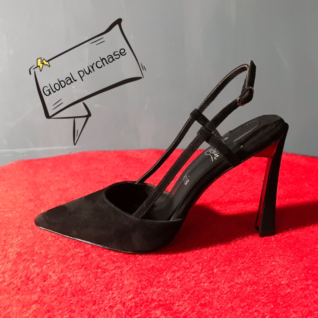 NO:100590,High-end customization 2025 spring and summer classic series!  H10Cm. Size 34-42. Customized leather large sole. X82-6 black deer leather, black sheepskin. Official website picture Standard European Reference:X82-6 Color:black/blackK Material:cray velours Lining:goat leather Heel height:10Cm Sole:leather sole Size:EU 34-42 (US 4-11):,,christian louboutin,sheepskin,Leather soles19860909高端订制 2025春夏精典款系列！ H10Cm.尺码34-42码.真皮大底订制款.X82-6黑色鹿皮,黑色羊皮. 官网图 标准欧 Reference:X82-6 Color:black/blackK Material:cray velours Lining:goat leather Heel heigh:10Cm Sole:leather sole Size:EU 34－42（US 4一11) :,,christian louboutin,sheepskin,Leather soles,Women's Shoes