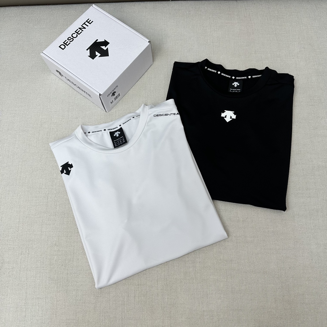 Descente Men's Short Sleeve T-Shirt Quick-Drying Breathable Sports Top