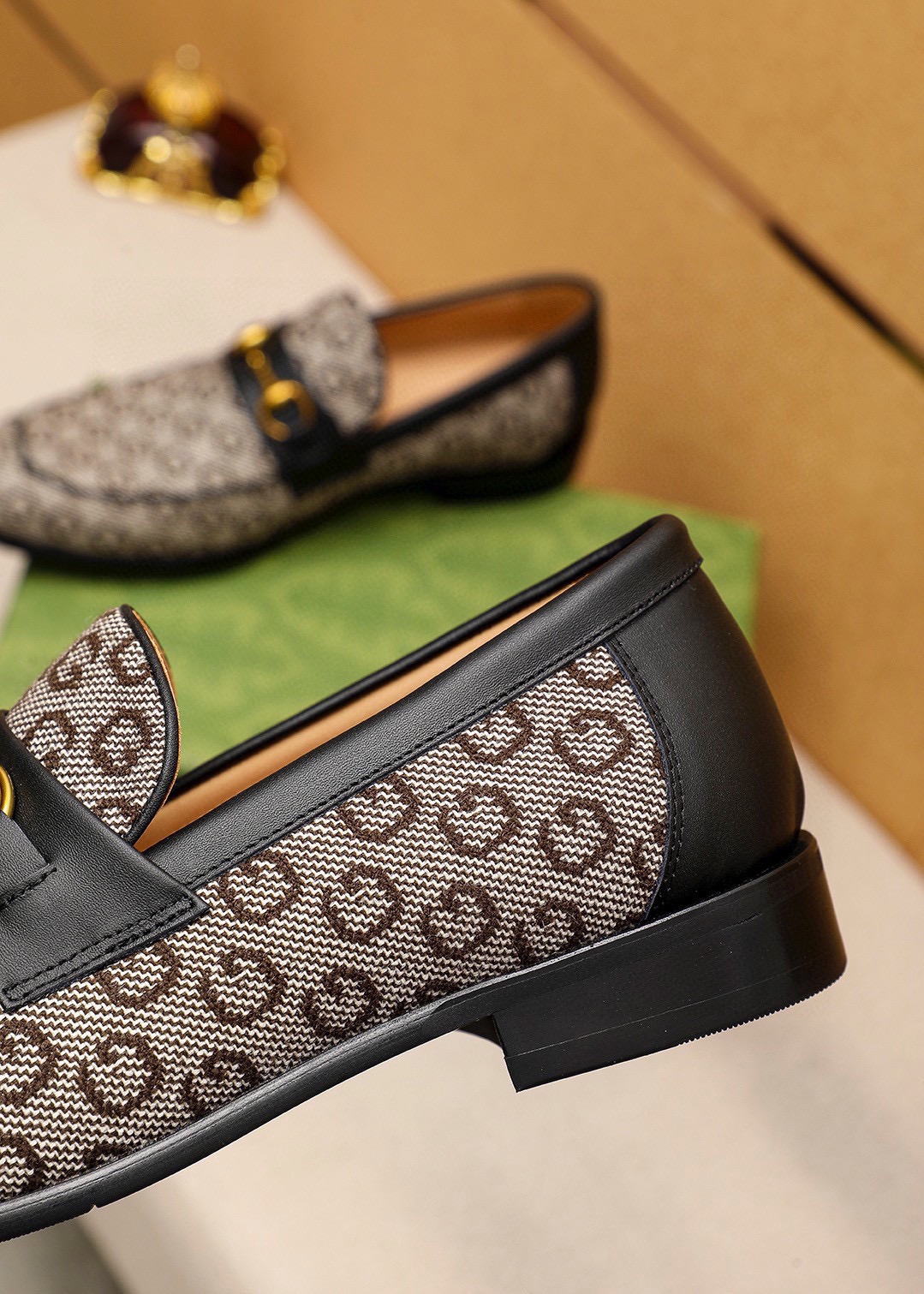 Gucci Loafers in GG Motif Leather with Horsebit Detail - Available in Multiple Colors 8 i1742796101 368 6