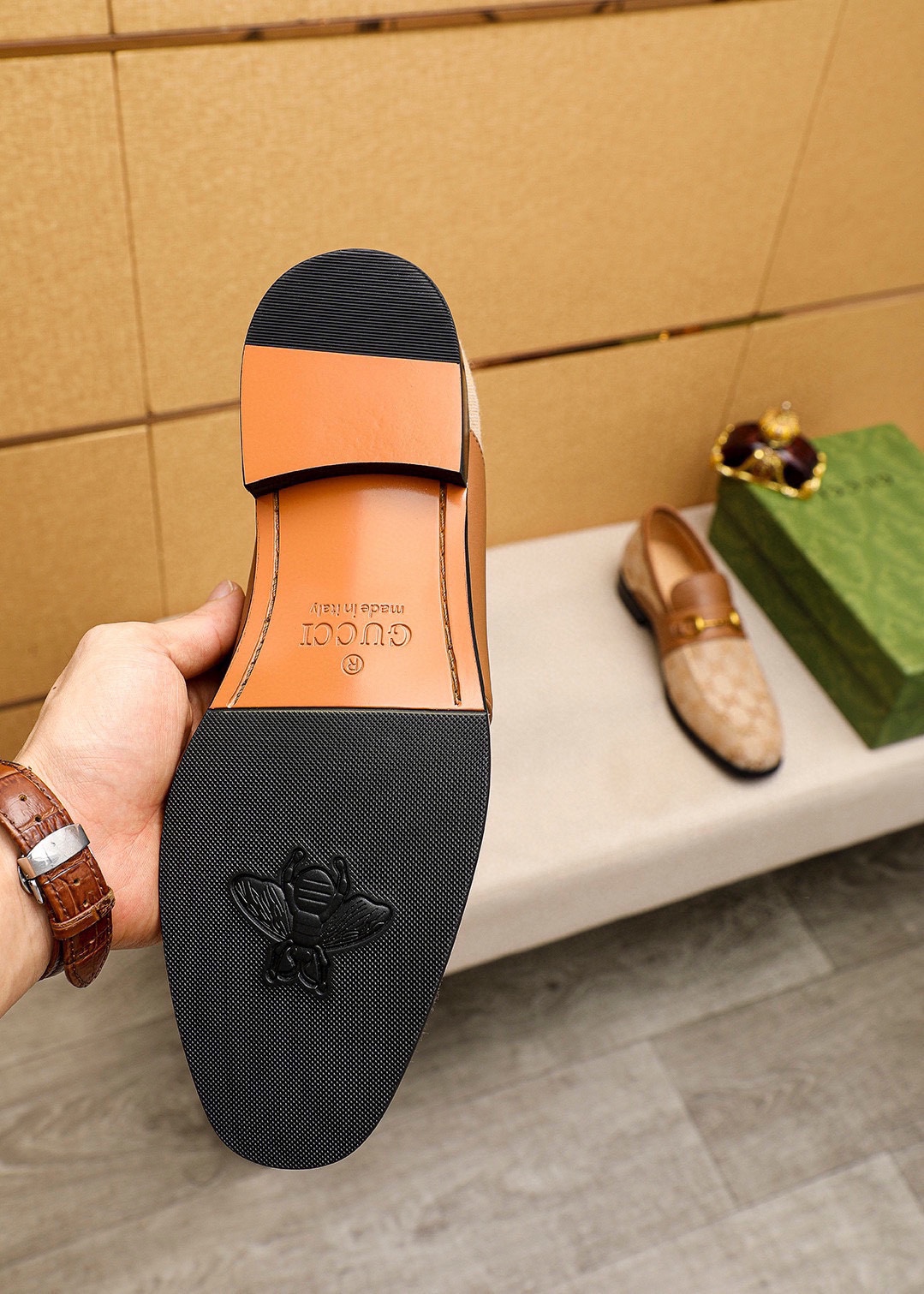 Gucci Men's Leather Loafers with Horsebit Detail - Sizes 38-44 Available 10 i1742796287 7896 8