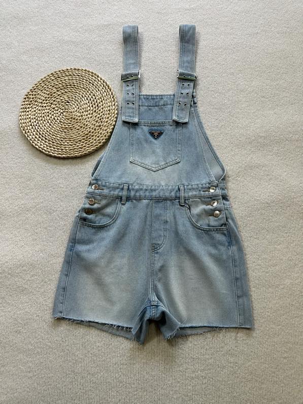 NO:329005,Prad* 2025 Summer New Style Sling Jeans Custom Triangle Marker SML, Prada, jeans, alexander wang19860909Prad* 2025 夏季新款 吊带牛仔裤 定制三角标 码数SML,,prada,jeans,alexander wang,Women's clothing