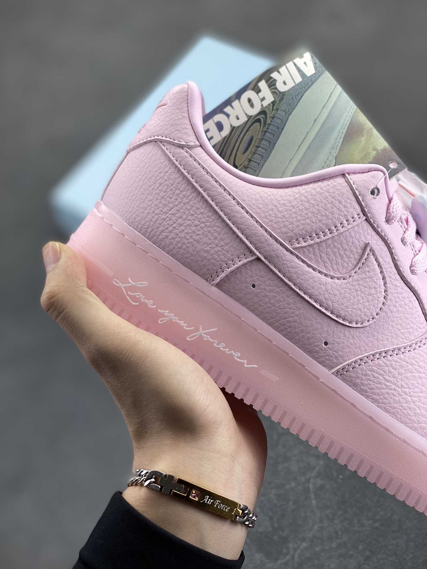 图片[6]-HY版本💯 Nike Air Force 1 07 low空军一号 荔枝纹水晶 板鞋 原楦头原纸板 打造纯正空军版型#专注外贸渠道 全掌内置蜂窝气垫 #原盒配件 原厂中底钢印、拉帮完美 货号：CZ8065-800 尺码：35.5 36 36.5 37.5 38 38.5 39 40 40.5 41 42 42.5 43 44 44.5 45-选品中心