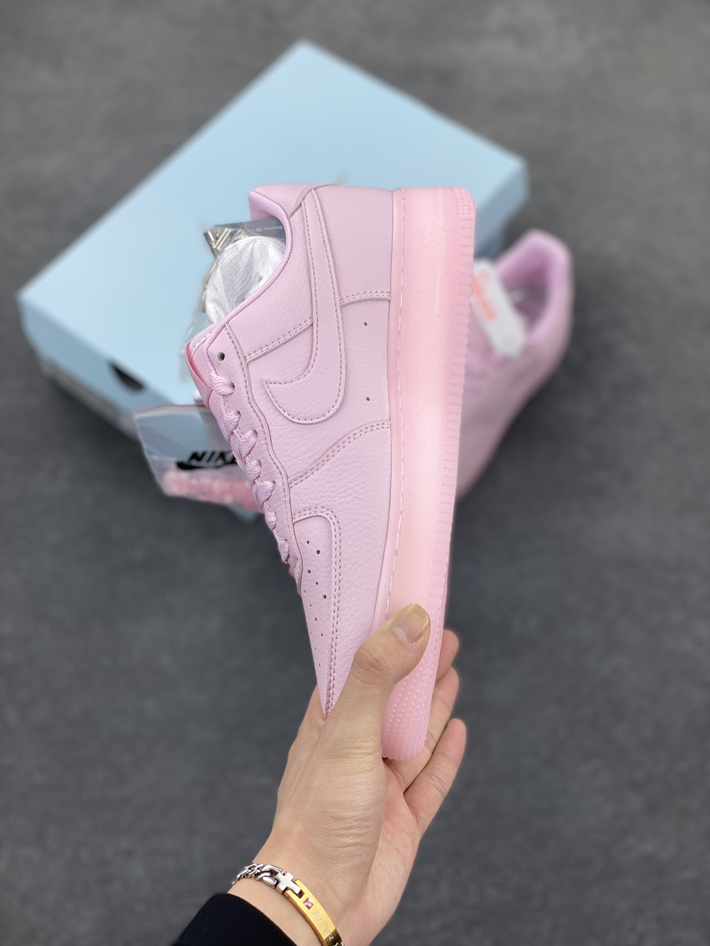 图片[3]-HY版本💯 Nike Air Force 1 07 low空军一号 荔枝纹水晶 板鞋 原楦头原纸板 打造纯正空军版型#专注外贸渠道 全掌内置蜂窝气垫 #原盒配件 原厂中底钢印、拉帮完美 货号：CZ8065-800 尺码：35.5 36 36.5 37.5 38 38.5 39 40 40.5 41 42 42.5 43 44 44.5 45-选品中心