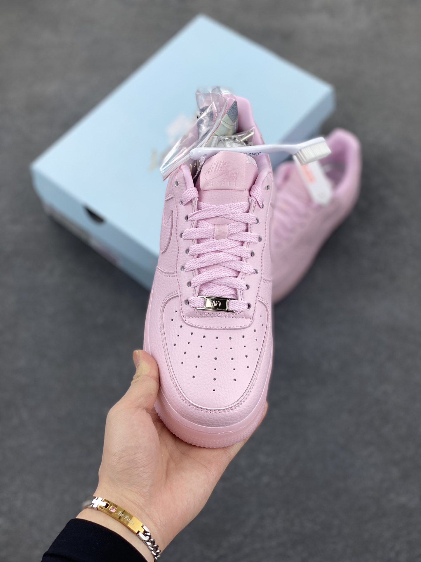 图片[2]-HY版本💯 Nike Air Force 1 07 low空军一号 荔枝纹水晶 板鞋 原楦头原纸板 打造纯正空军版型#专注外贸渠道 全掌内置蜂窝气垫 #原盒配件 原厂中底钢印、拉帮完美 货号：CZ8065-800 尺码：35.5 36 36.5 37.5 38 38.5 39 40 40.5 41 42 42.5 43 44 44.5 45-选品中心