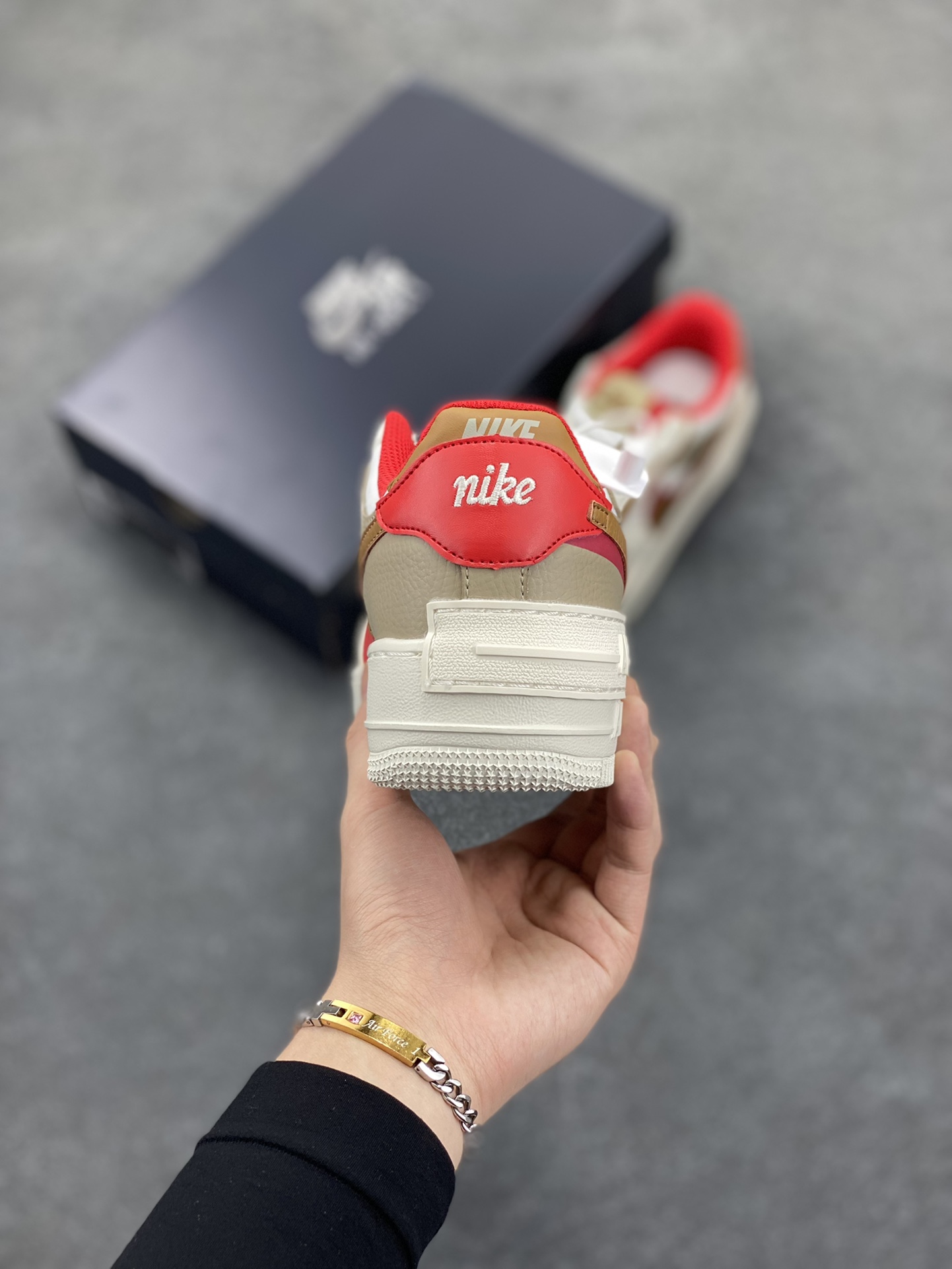 图片[4]-NK Air Force 1 Shadow 轻量增高低帮百搭板鞋\”拼接马卡龙\” 全新少女系解构主义设计双层轻量EVA发泡中底+防滑RB橡胶外圈底鞋底 原楦头原纸板 打造纯正空军版型 专注外贸渠道 全掌内置蜂窝气垫 原盒配件 原厂中底钢印、拉帮完美 货号：HQ3400-030 尺码：35.5 36 36.5 37.5 38 38.5 39 40 40.5 41 42-选品中心