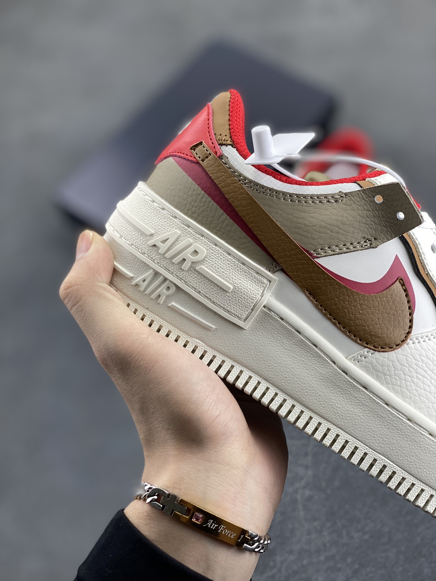 图片[6]-NK Air Force 1 Shadow 轻量增高低帮百搭板鞋\”拼接马卡龙\” 全新少女系解构主义设计双层轻量EVA发泡中底+防滑RB橡胶外圈底鞋底 原楦头原纸板 打造纯正空军版型 专注外贸渠道 全掌内置蜂窝气垫 原盒配件 原厂中底钢印、拉帮完美 货号：HQ3400-030 尺码：35.5 36 36.5 37.5 38 38.5 39 40 40.5 41 42-选品中心