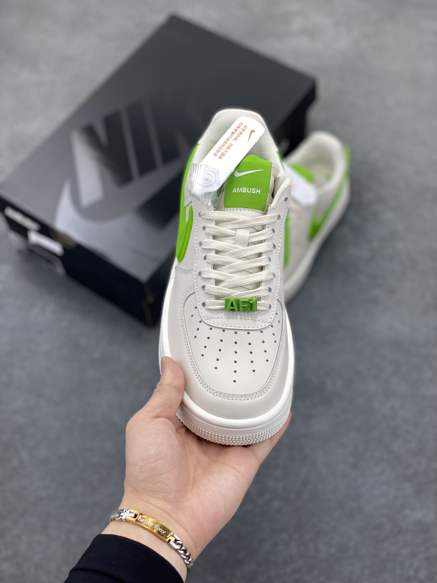 图片[2]-韩裔美籍设计师Yoon Ahn主理时尚品牌AMBUSH x Nike Air Force 1 Low SP\”Phantom\”空军一号宽底版系列低帮百搭休闲运动板鞋 原楦头原纸板 打造纯正空军版型 专注外贸渠道 全掌内置蜂窝气垫 原盒配件 原厂中底钢印、拉帮完美 货号：DV3464-003 尺码：35.5 36 36.5 37.5 38 38.5 39 40 40.5 41 42 42.5 43 44 44.5 45 46 47-选品中心