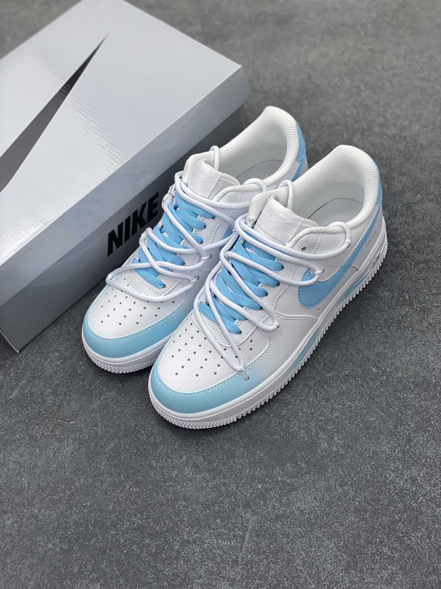 图片[8]-Nike Air Force 1 Low’07 冰蓝莫吉托 空军一号绑带低帮休闲板鞋 定制皮料 定制鞋盒 配件齐全 原楦原纸板 纯正空军版型 内置全掌气垫 货号：CQ2288-801 尺码：36 36.5 37.5 38 38.5 39 40 40.5 41 42 42.5 43 44 44.5 45-选品中心