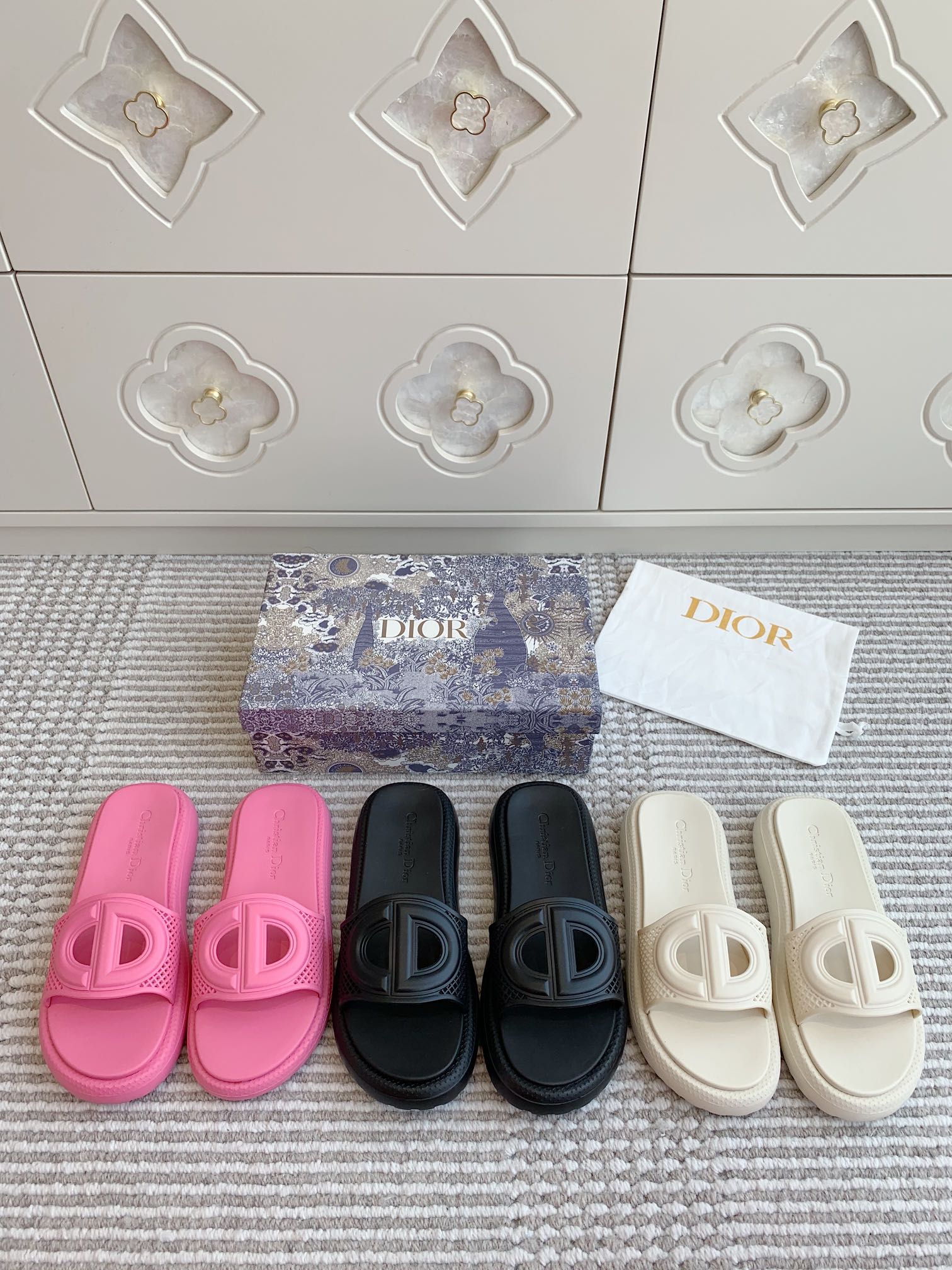 NO:222532,———Dior·CD thick-soled slippers·35-41, slippers, dior, slippers19860909————Dior·CD厚底拖鞋·35-41,拖鞋,dior,slippers,Women's Shoes