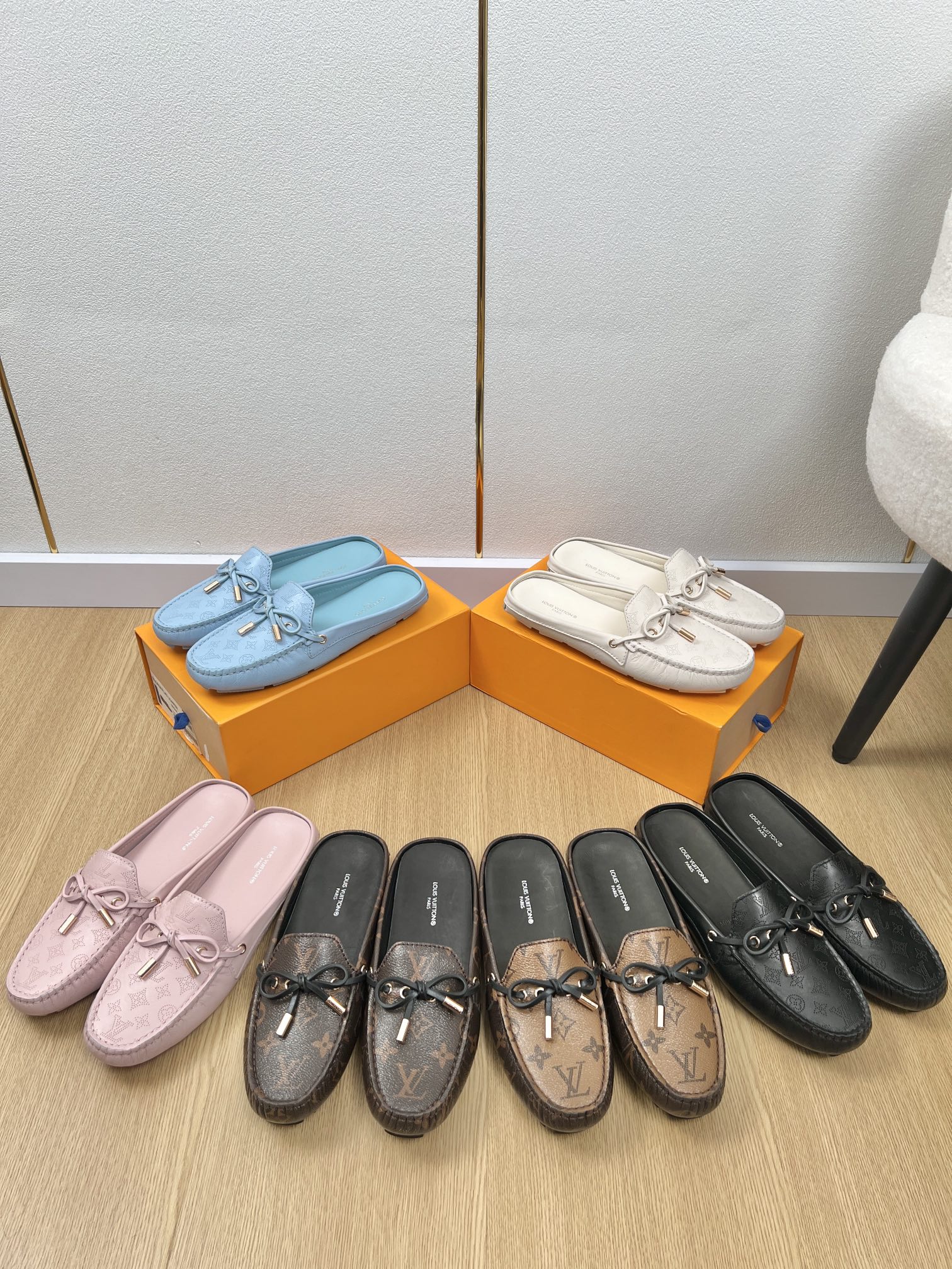 NO:259718,LV Doudou Shoes Series, Long-term Production!  ,semi-drag,louis vuitton19860909LV豆豆鞋系列、长期做货！,半拖,louis vuitton,Women's Shoes