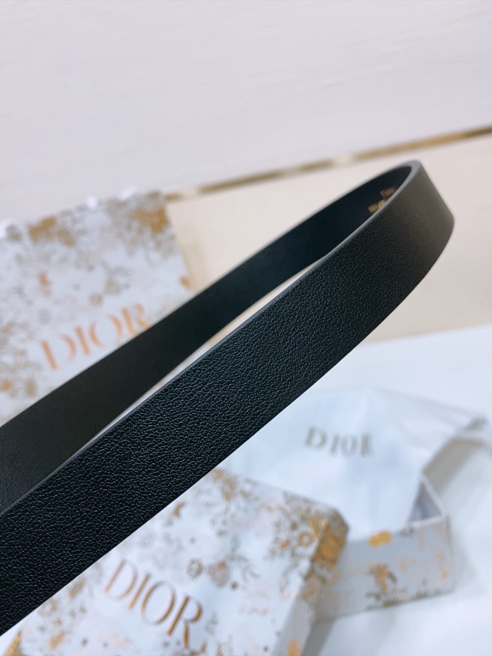 Dior 宽 1.8cm · 代购级 迪奥 Dior Nœud de Dior 腰带 蝴蝶钻扣 宽度18毫米