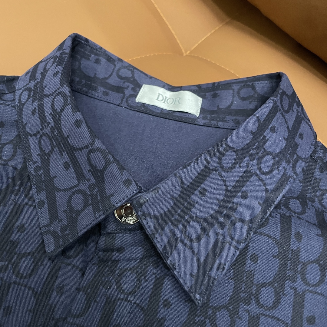 Fashionable Unisex Dior Zidio Shirt with Custom High-Quality Details in Multiple Sizes - 图片 3