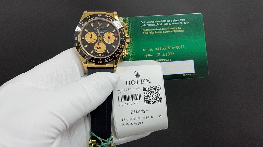 Rolex 今日推荐 小怪兽 带NFC芯片感应保卡 四码合一 40mm 厚12.2mm 7750一档机