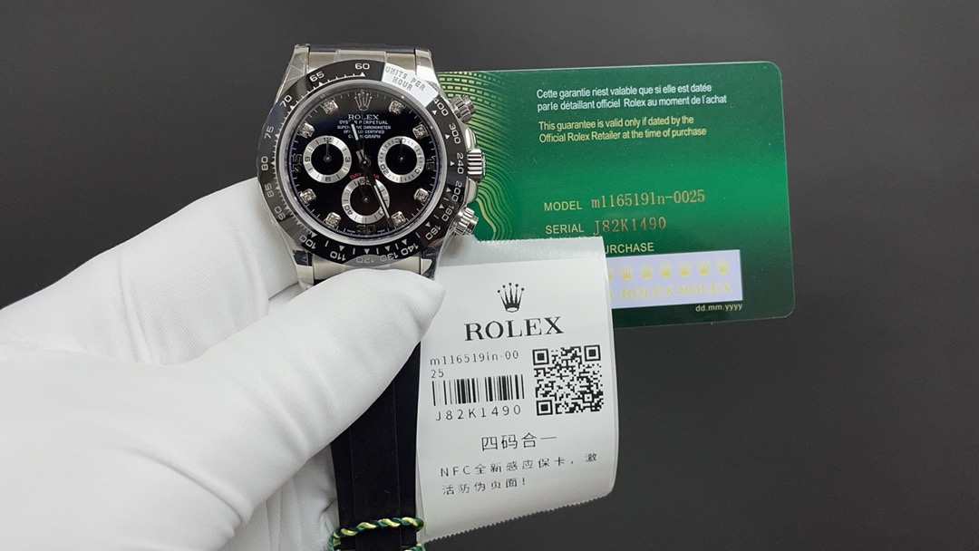 Rolex 今日推荐 迪通拿 带NFC芯片感应保卡 四码合一 40mm 厚12.2mm 7750一档机