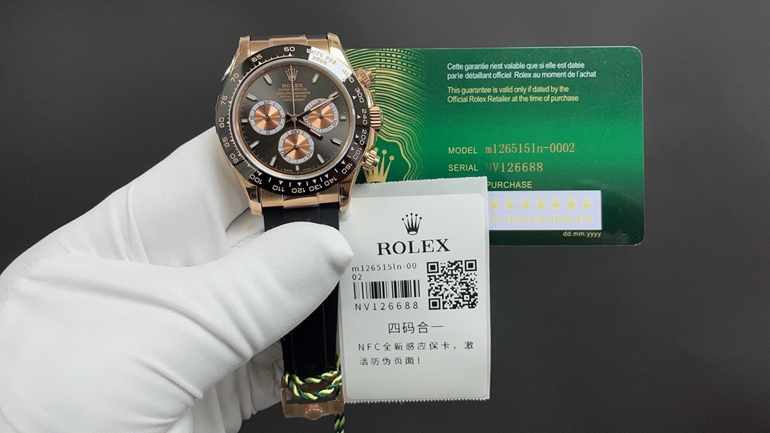 Rolex 今日推荐 迪通拿新款 带NFC芯片感应保卡 四码合一 40mm 厚12.2mm 7750一档机