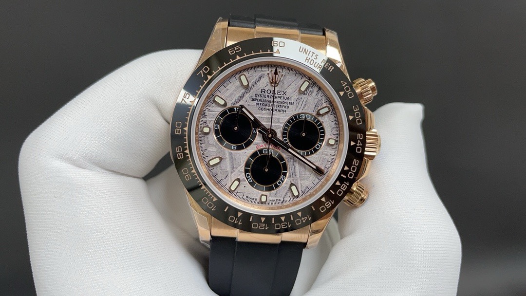 Rolex 迪通拿 玫瑰金 陨石 带NFC芯片感应保卡 12.2mm 7750机