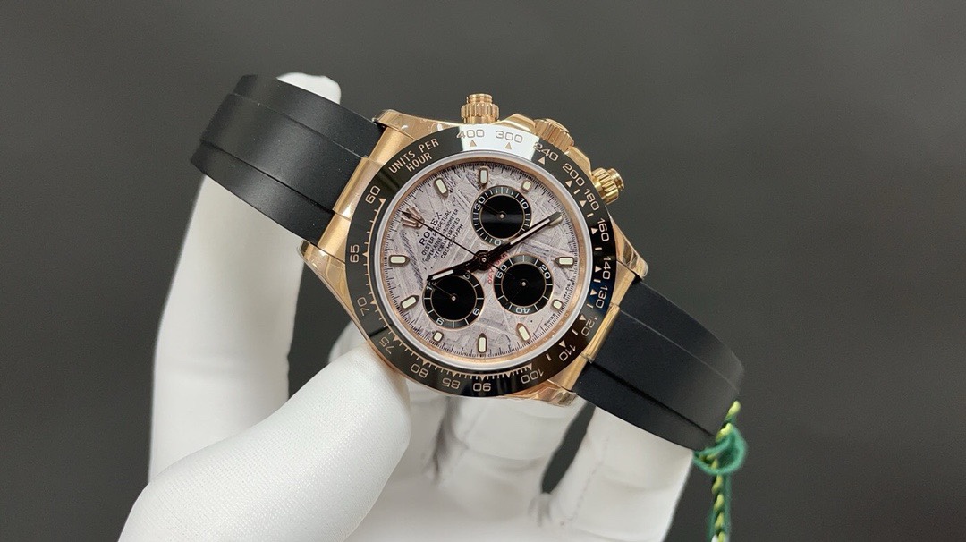 Rolex 迪通拿 玫瑰金 陨石 带NFC芯片感应保卡 12.2mm 7750机