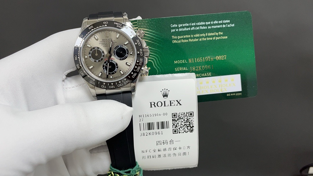 Rolex 迪通拿 灰迪 带NFC芯片感应保卡 12.2mm 7750机