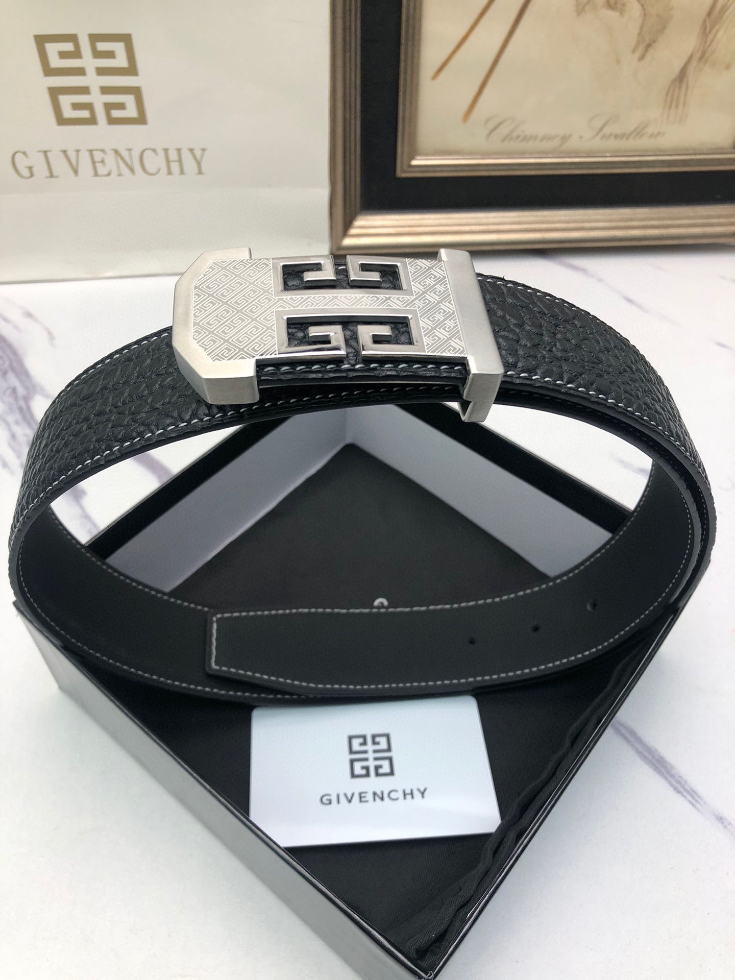 High-Quality Lynch Belt for Man with Single-Headed Calves, Deer Skin, Symbol Decoration - 图片 1