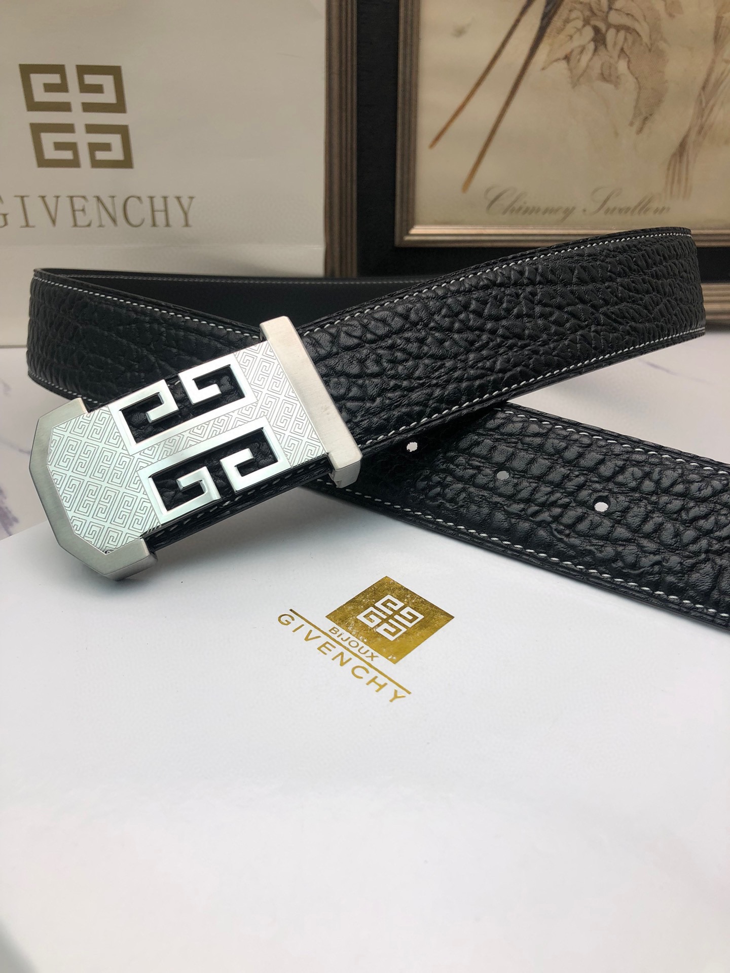 High-Quality Lynch Belt for Man with Single-Headed Calves, Deer Skin, Symbol Decoration - 图片 4