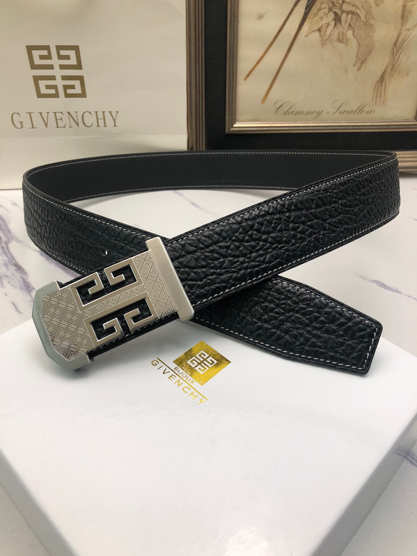 High-Quality Lynch Belt for Man with Single-Headed Calves, Deer Skin, Symbol Decoration - 图片 2