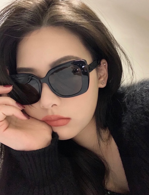 Chanel CH5422 Black Frame Sunglasses with Rhinestone Logo - Stylish & Chic 1 Chanel CH5422 Black Frame Sunglasses with Rhinestone Logo - Stylish & Chic