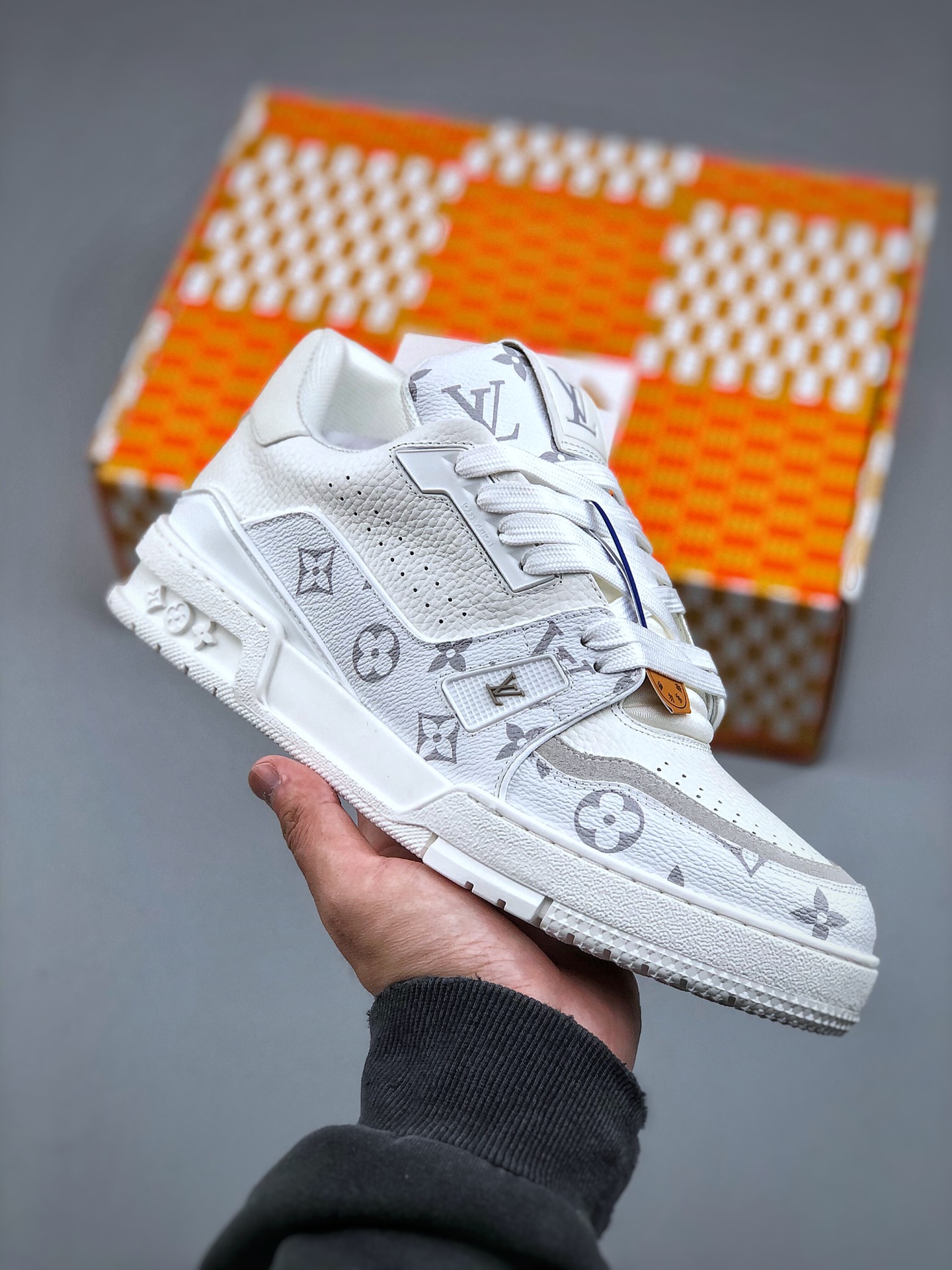 Louis Vuitton Trainer 2.0 Sneaker White Monogram Low Top, Size 39-45 1 i1742925490 1510 0