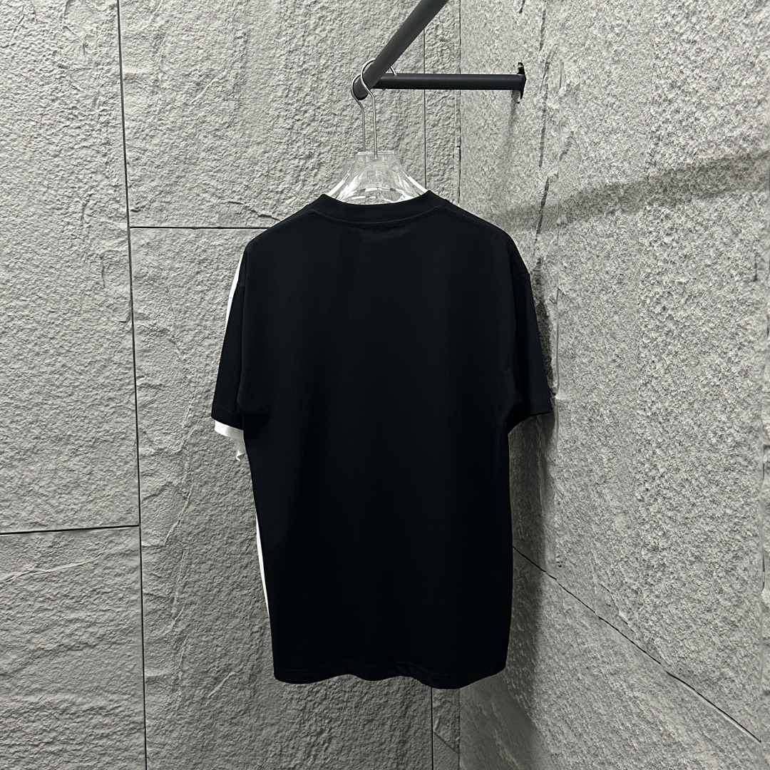 New Spring 2025 Classic Rainbow Letter Stamp T-shirts in Various Sizes and Colors - 图片 9