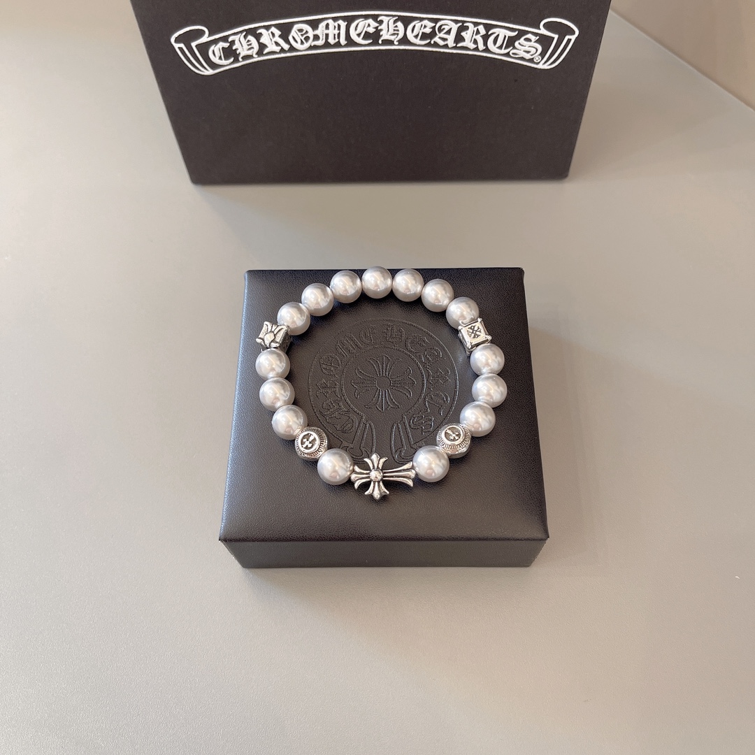 NO:108388,Too handsome and exciting the latest model Croxin, no explosion, factory direct sales, original one-to-one reproduction, Croxin retro bracelet, jewelry boutique, chrome hearts19860909太帅爆了最新款克罗心 不爆不发 厂家直销 原版一比一复刻 克罗心复古手串,饰品精品,chrome hearts,Jewelry