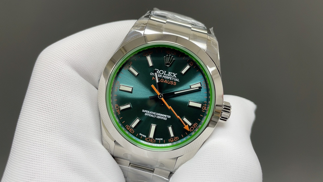 Rolex 劳力士 三码合一 附带NFC感应 116400闪电针 绿玻璃904L