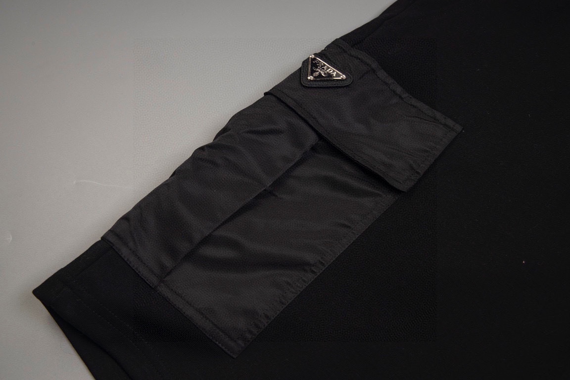 High Version Cotton Rags with Golden Logo Detail for Prad* Fashionistas - 图片 6