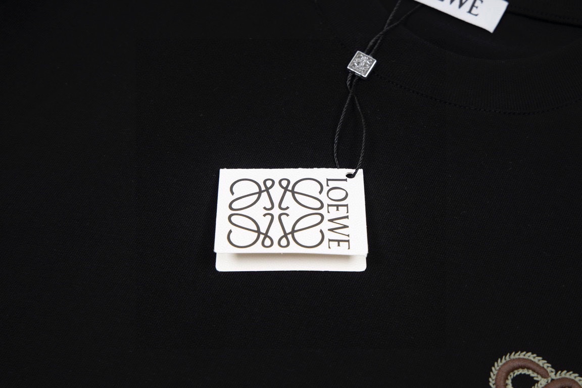 High Version Embroidered Couples T-Shirt with Classic Logo Detail - 图片 4