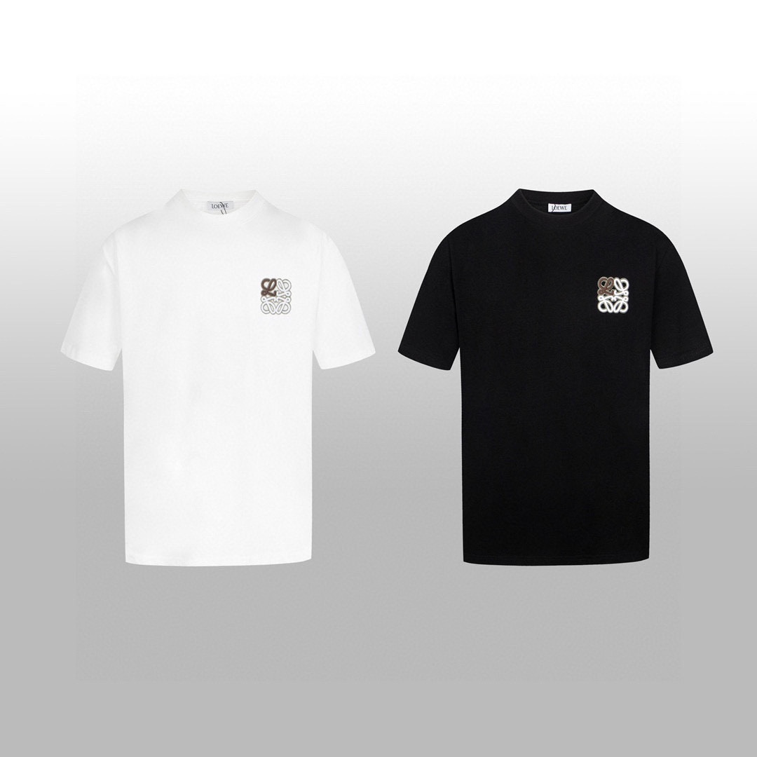 High Version Embroidered Couples T-Shirt with Classic Logo Detail - 图片 3